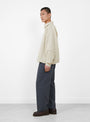 The Deans Shirt from Gander comes in Beige at Couverture & The Garbstore
model side