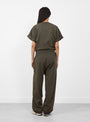 The U Reformer Twill Jersey Pants come in Coffee Brown from Girls of Dust at Couverture & The Garbstore
model back