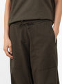 The U Reformer Twill Jersey Pants come in Coffee Brown from Girls of Dust at Couverture & The Garbstore
model detail