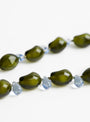 Mini Glass Beads Necklace Olive Green from AGLAGLA at Couverture & The Garbstore
side