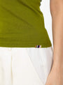The No 471 Britney Tank Top comes in Grass from Extreme Cashmere at Couverture & The Garbstore
model detail