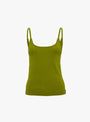 The No 471 Britney Tank Top comes in Grass from Extreme Cashmere at Couverture & The Garbstore
front 