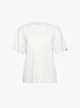 The No 268 Cuba T-Shirt comes in Snow from Extreme Cashmere at Couverture & The Garbstore
front 