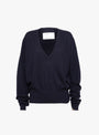The No 467 Collin Jumper comes in Navy from Extreme Cashmere at Couverture & The Garbstore
front 