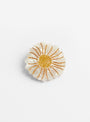 The Hand Painted Daisy Pin from Solar Eclipse at Couverture and the Garbstore
front