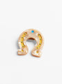 The Hand Painted Horseshoe Pin from Solar Eclipse at Couverture and the Garbstore
front