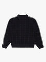 The Knitted Training Jacket comes in Faded Black from Rice Nine Ten at Couverture & The Garbstore
back 