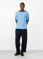 Knitted Training T-Shirt Light Blue from Rice Nine Ten at Couverture & The Garbstore
model front