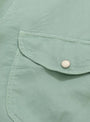 The Tencel Pearlsnap Shirt from Wythe comes in Sage at Couverture & The Garbstore
pocket 