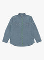 Embroidered Chambray Workshirt Rinsed Indigo from Wythe at Couverture & The Garbstore
front 