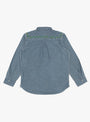 Embroidered Chambray Workshirt Rinsed Indigo from Wythe at Couverture & The Garbstore back 