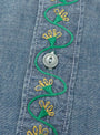 Embroidered Chambray Workshirt Rinsed Indigo from Wythe at Couverture & The Garbstore button 