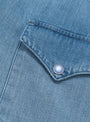 The Denim Pearlsnap Shirt from Wythe comes in Washed Indigo at Couverture & The Garbstore
pocket 