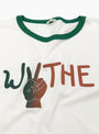 The Watermelon Peace Print Ringer T-Shirt from Wythe comes in Evergreen at Couverture & The Garbstore
detail