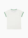 The Tubular Ringer T-Shirt from Wythe comes in White and Celadon at Couverture & The Garbstore
back
