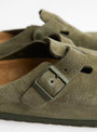 The Boston LEVE comes in Thyme from Birkenstock at Couverture & The Garbstore
buckle 