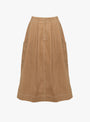The Minty Skirt comes in Toffee Denim from Sideline at Couverture & The Garbstore
front