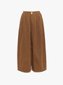 The Leila Trousers come in Earth from Sideline at Couverture & The Garbstore
front 