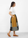 The Willow Skirt comes in Patchwork from Sideline at Couvreture & The garbstore
model side