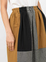 The Willow Skirt comes in Patchwork from Sideline at Couvreture & The garbstore
model detail