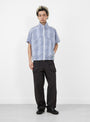 Osage Pant Night and Maroon Seersucker from Paratodo at Couverture & The Garbstore
model front 