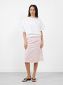 The Houna Skirt comes in Pale Pink from Soeur at Couverture & The garbstore
model front 