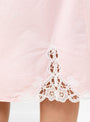 The Houna Skirt comes in Pale Pink from Soeur at Couverture & The garbstore
model detail