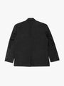 Rayon and Linen Twill Single Breasted Blazer Black from Ssstein at Couverture & The Garbstore back 