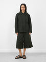 The Construction Jacket comes in Dark Green from YMC at Couverture & The Garbstore 
model front