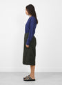 The Ezy Culotte comes in Dark Green from YMC at Couverture & The Garbstore
model side