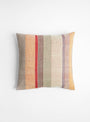 The Multi Stripe Cushion Orange from ML Fabrics at Couverture and The Garbstore back
