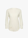 Rib Crewneck 3/4 T-Shirt Ivory from BEAMS BOY at Couverture & The Garbstore
front 