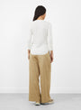 Rib Crewneck 3/4 T-Shirt Ivory from BEAMS BOY at Couverture & The Garbstore
model back