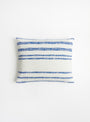 The Jax Striped Cushion Azure from ML Fabrics at Couverture and The Garbstore ghost
