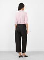 The Spa Pleat Trousers come in Black from Apiece Apart at Couverture & The Garbstore model back