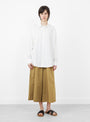 The Signature Cocoon Dress Shirt comes in Off White from 7115 by Szeki at Couverture & The Garbstore
model front 