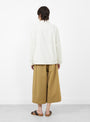 The Signature Panel Pockets Jacket from 7115 by Szeki comes in Pearl White at Couverture & The Garbstore
model back