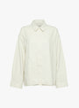 The Signature Panel Pockets Jacket from 7115 by Szeki comes in Pearl White at Couverture & The Garbstore
front 