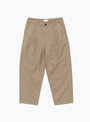 Selvedge 1 Pleat Pants Beige from Still By Hand at Couverture & The Garbstore
front 