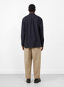 Selvedge 1 Pleat Pants Beige from Still By Hand at Couverture & The Garbstore
model back