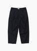 Selvedge 1 Pleat Pants Black Navy from Still By Hand at Couverture & The Garbstore
front 