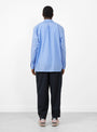 Selvedge 1 Pleat Pants Black Navy from Still By Hand at Couverture & The Garbstore
model back