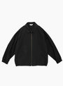 Zip Up Moleskin Blouson Ink Black from Still By Hand at Couverture & The Garbstore
front
