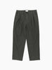 Garment Dyed 2 Pleat Pants Dark Olive from Still By Hand at Couverture & The Garbstore
front 