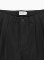 Garment Dyed 2 Pleat Pants Ink Black from Still By Hand at Couverture & ThE garbstore
front detail 