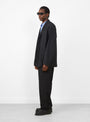 Garment Dyed 2 Pleat Pants Ink Black from Still By Hand at Couverture & ThE garbstore
model side