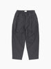 Summer Wool Wide Pants Charcoal from Still By Hand at Couverture & The Garbstore
front 