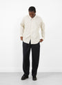 Summer Wool Wide Pants Black Navy