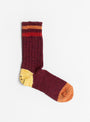 The 60 Yarns Grandrelle Ivy Rainbowy Happy Socks come in Red from Kapital at Couverture & The Garbstore
front