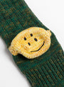 The 60 Yarns Grandrelle Ivy Rainbowy Happy Socks come in Green from Kapital at Couverture & The Garbstore
sole